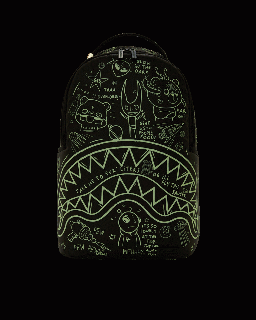GLOW THE SPACE BACKPACK (GLOW IN THE DARK EFFECT)