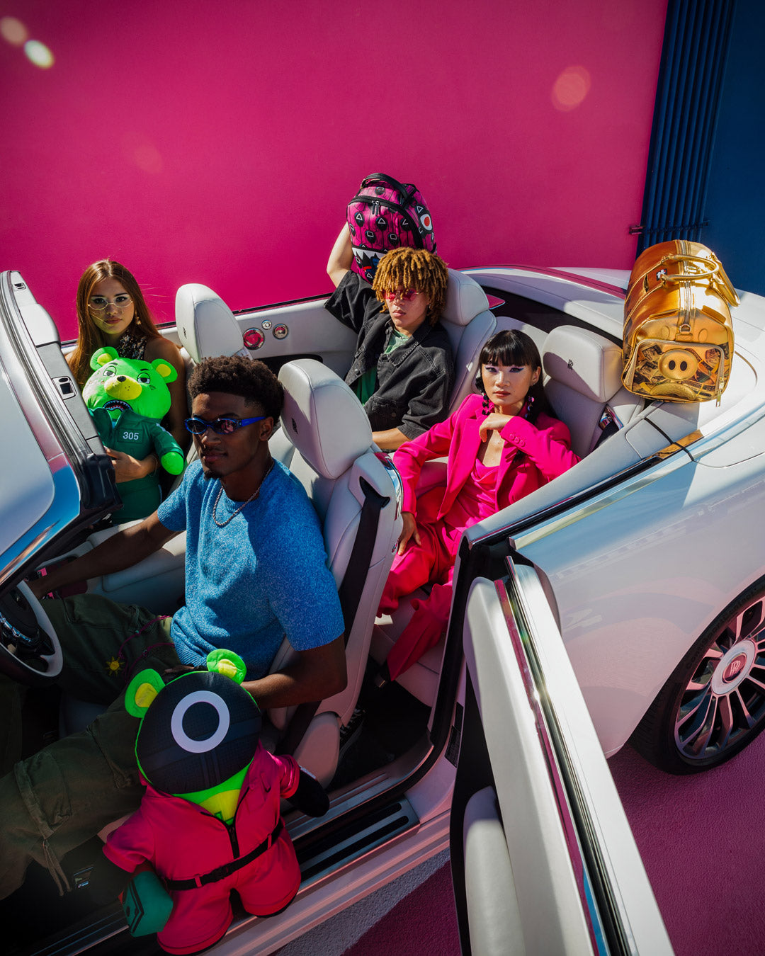 SQUID GAME COLLAB PINK SOLDIERS BEAR BACKPACK - Image 10