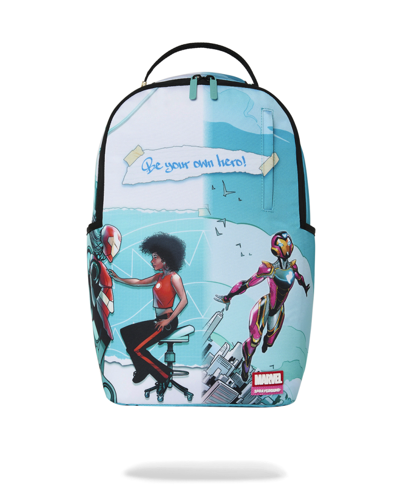 MARVEL IRON HEART OFFICIAL COLLAB - BE YOUR OWN HERO BACKPACK