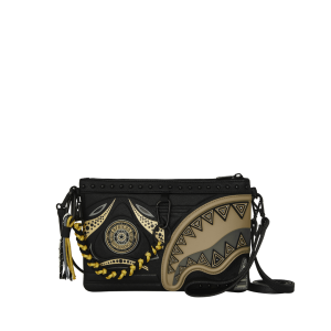 A.I. AFRICAN INTELLIGENCE SHARKS OF THE GOLD OCEAN CROSSOVER CLUTCH ?C SANDFLOWER COLLAB